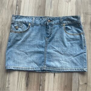 Y2K Vintage U jeans Denim Mini Skirt